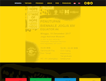 Tablet Screenshot of biennalejogja.org
